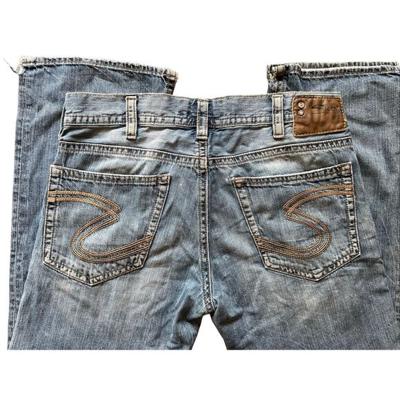 Mens Silver Zac Jeans - W34 L32 - 100% Cotton - see pics and description - Picture 15 of 16